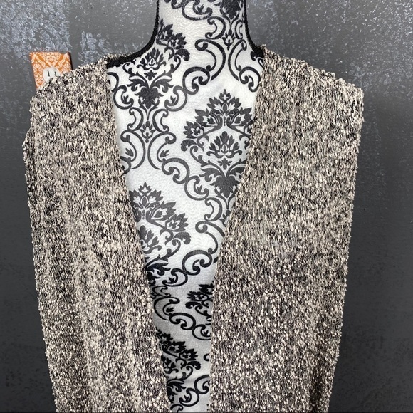 Blue Rain textured long open cardigan sweater - Picture 5 of 12